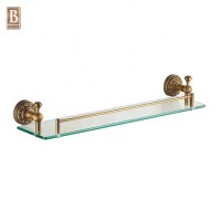 Hotel Toilet Accessories Set Ancient Design Shower Brass Bathroom Glass Shelf