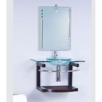 New style custom shower and wash basin bathroom product glass washing basin wall mounted wash basin mirrors