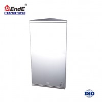 2019 China hot sale stainless steel bathroom corner mirror cabinet