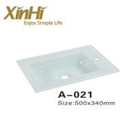 Small glass wash hand basins for bathroom vanity cabinets wall mounted