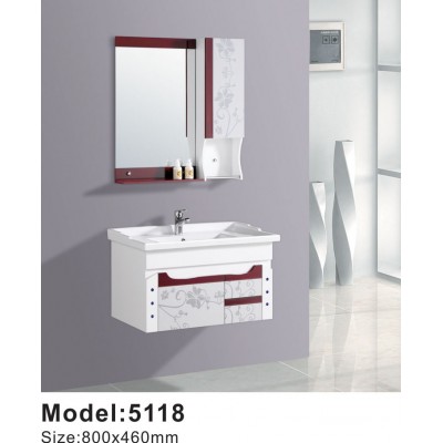 Latest 2017 Cheap price wall mounted classic pvc bathroomcabinet wall-mounted bathroom vanity cabinets bathroom cabinet small