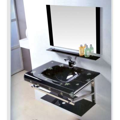 China professional clothes wash basin modern design wash basins wall mounted glass stone basin