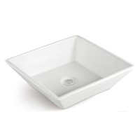 New product 2019 white rectangular sink black above counter art ceramic basin color wash basin