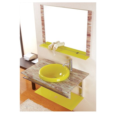 hot sale elegant glass bathroom basin